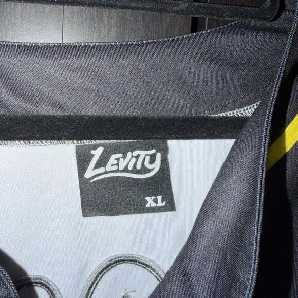 Levity Cloud 9 Black and Rainbow Rave EDM Festival Baseball Jersey Size XL - Picture 3 of 7